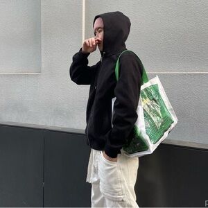 Croc "Print" Reusable Shopping Tote in Green